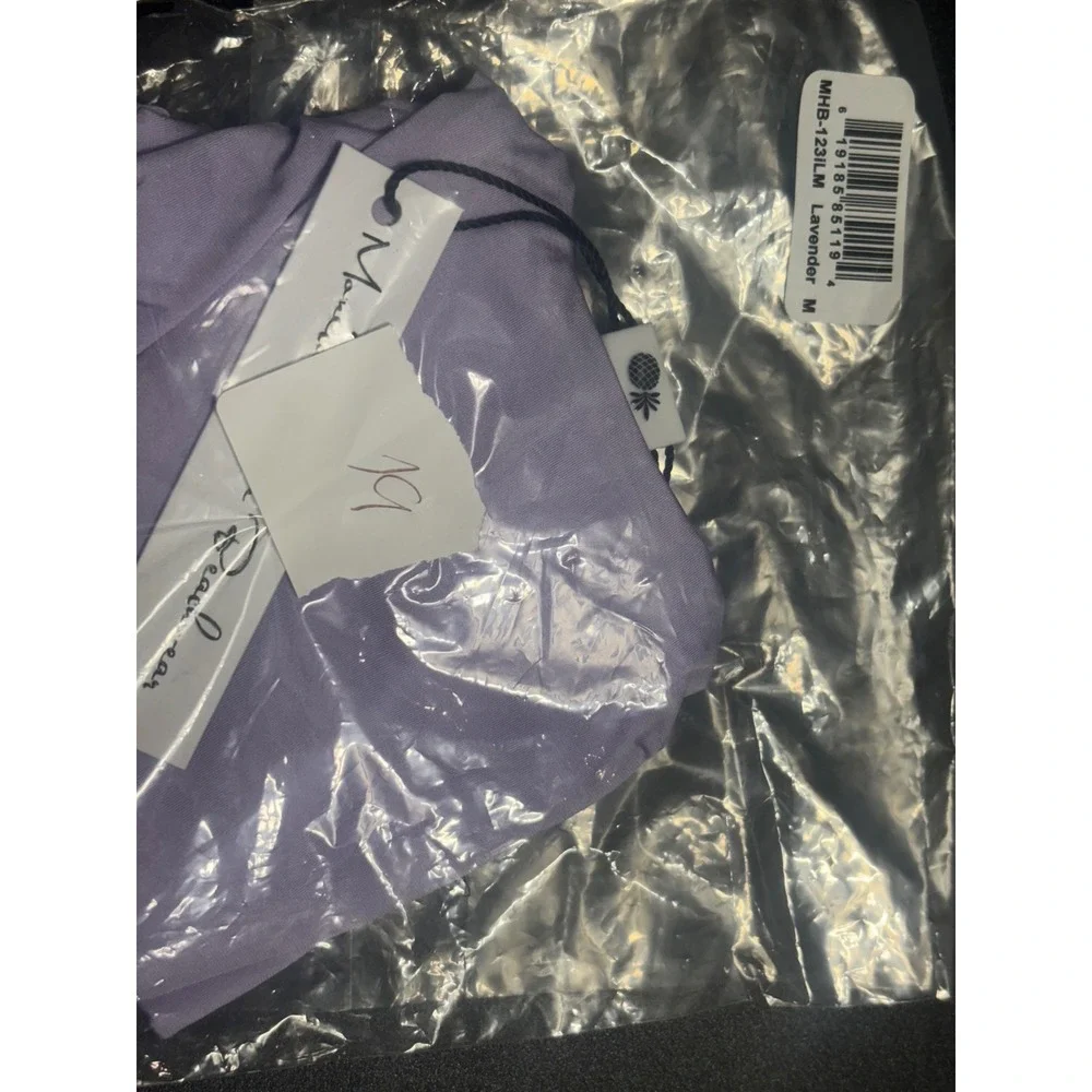 Monica Hansen Beachwear NWT Bikini Bottom O Rings Lavender/Purple  Size‎ Medium